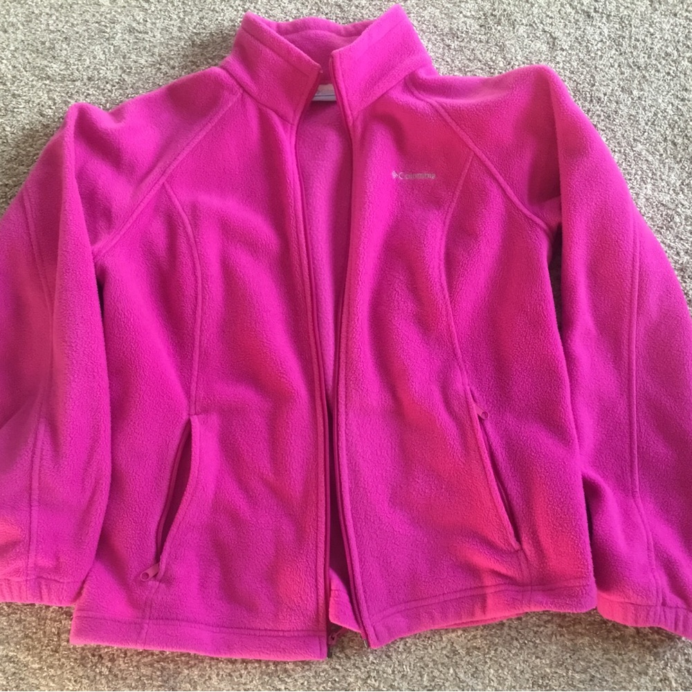 Columbia Bright Pink Fleece Pullover